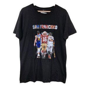 49ers Giants Golden State Curry Montana Posey San Francisco Signatures Shirt S